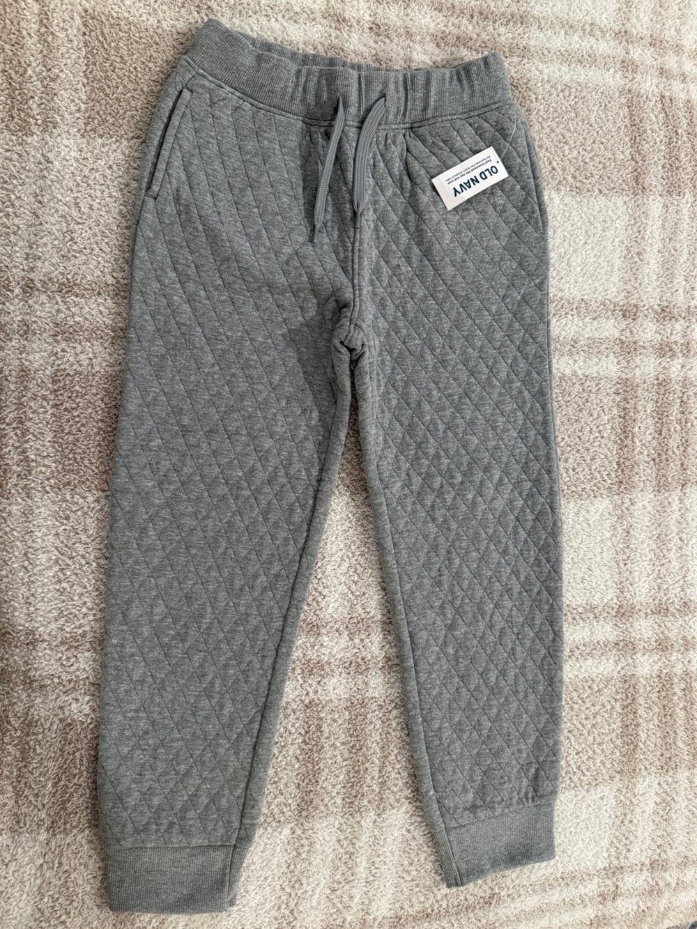 Old Navy Quilted Gray Jogger Pants